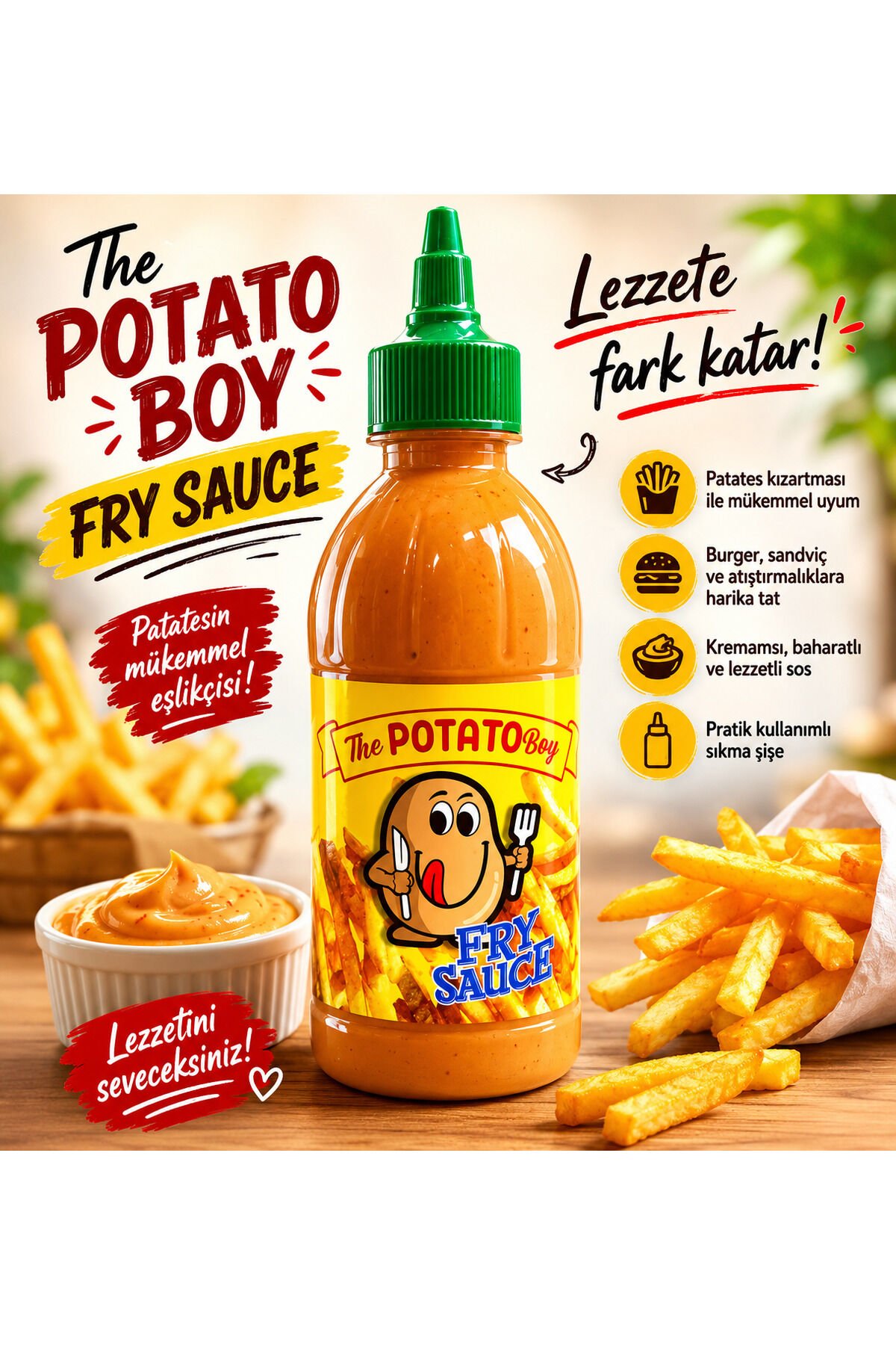 The Potato Boy Fry Sauce Acılı Patates Sosu 400 gr