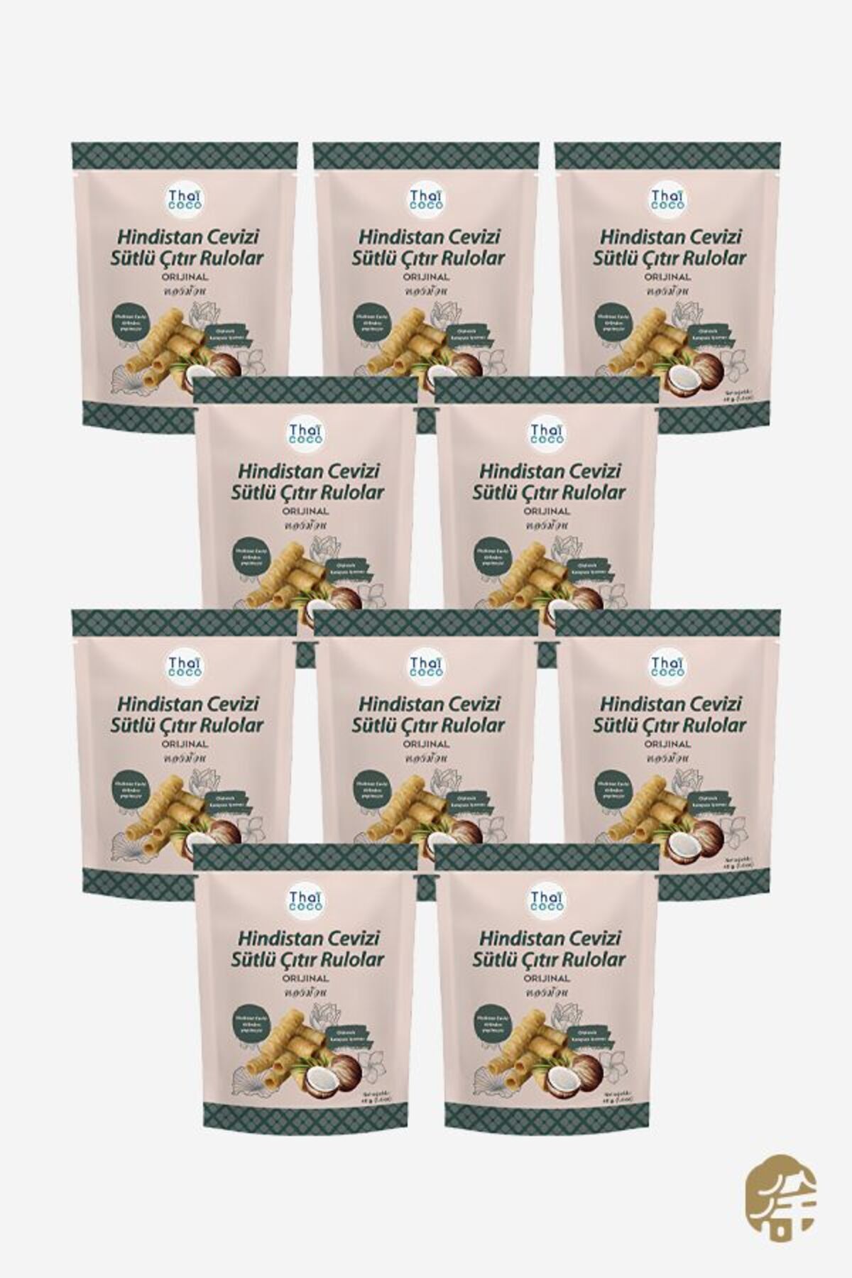Hindistan Cevizi Sütlü Rulo 40gr X 10 Adet