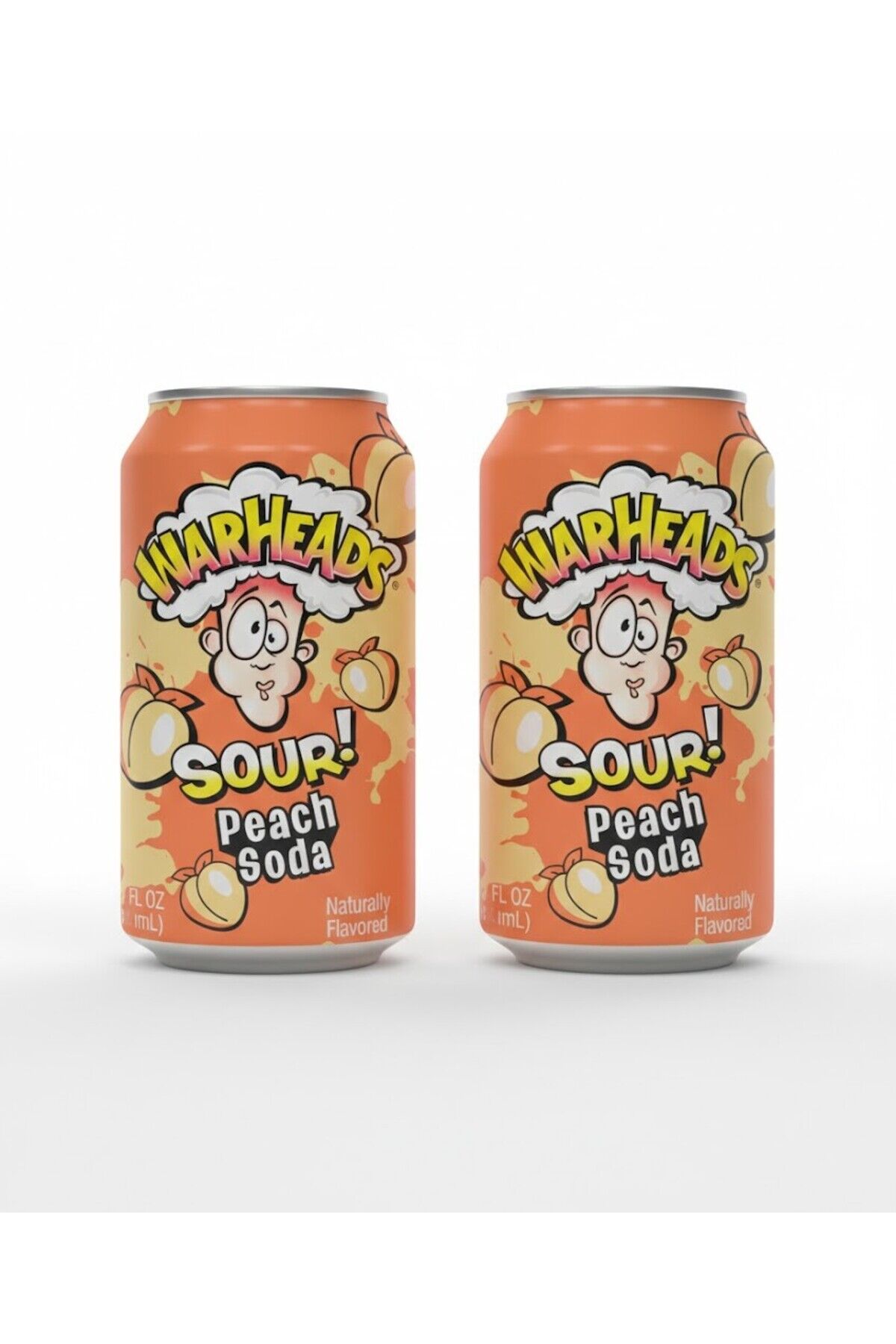 Sour Peach Soda - Ekşi Şeftali Aromalı Gazlı İçecek 330ml (2 ADET)