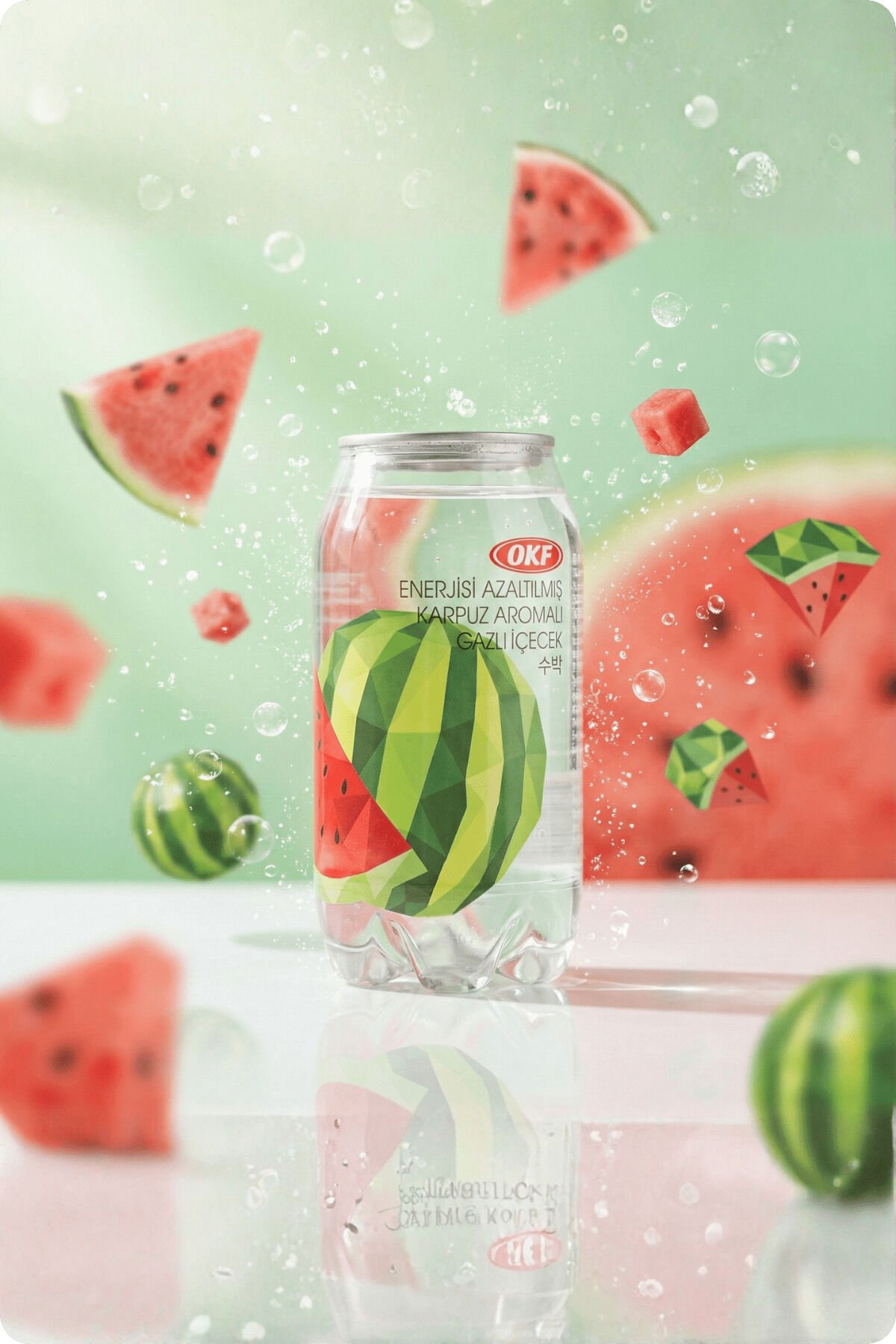 Karpuz Aromalı Gazlı İçecek - 350 Ml