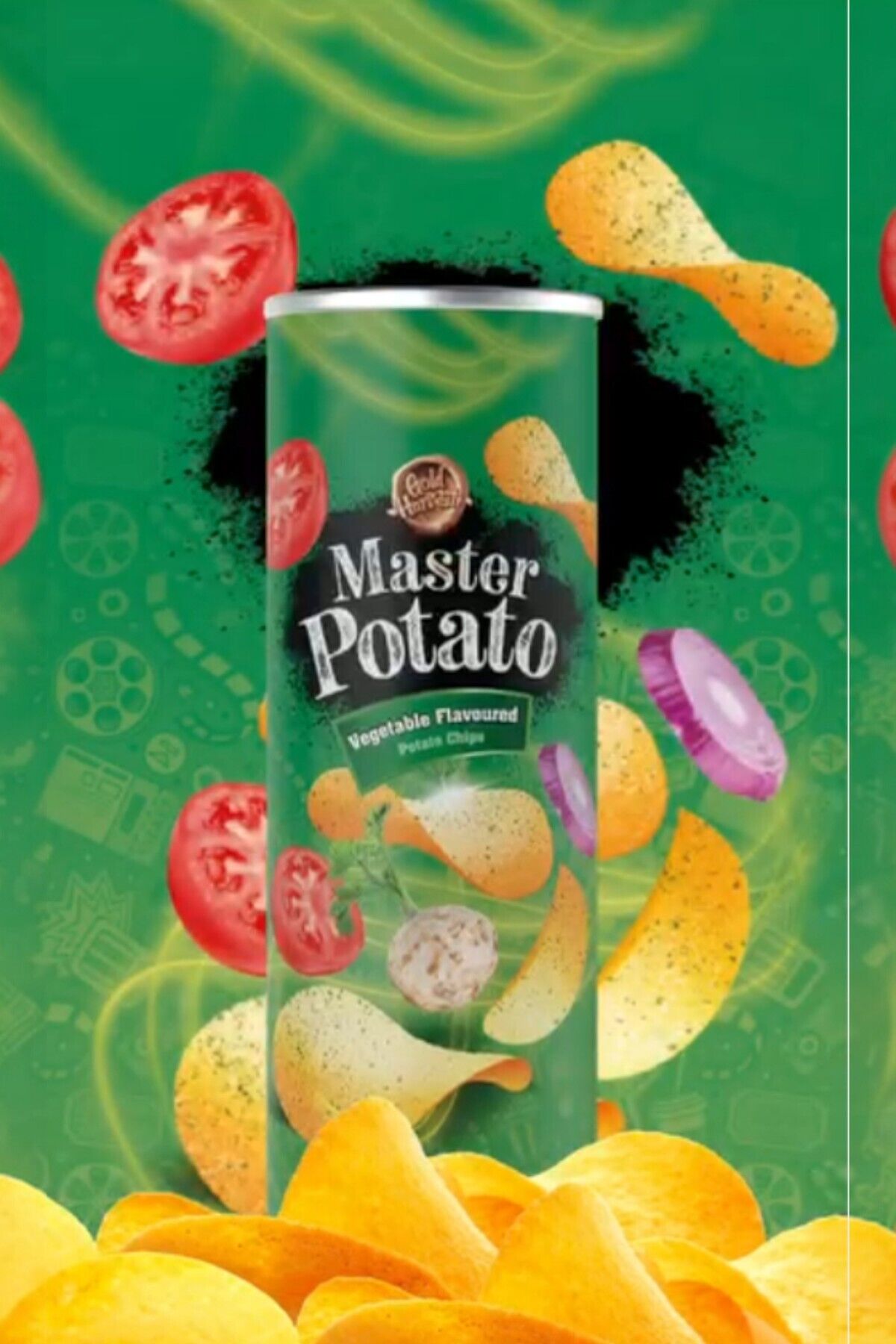Sebze Çeşnili Patates Cipsi - Vegetable Flavoured 160 Gr