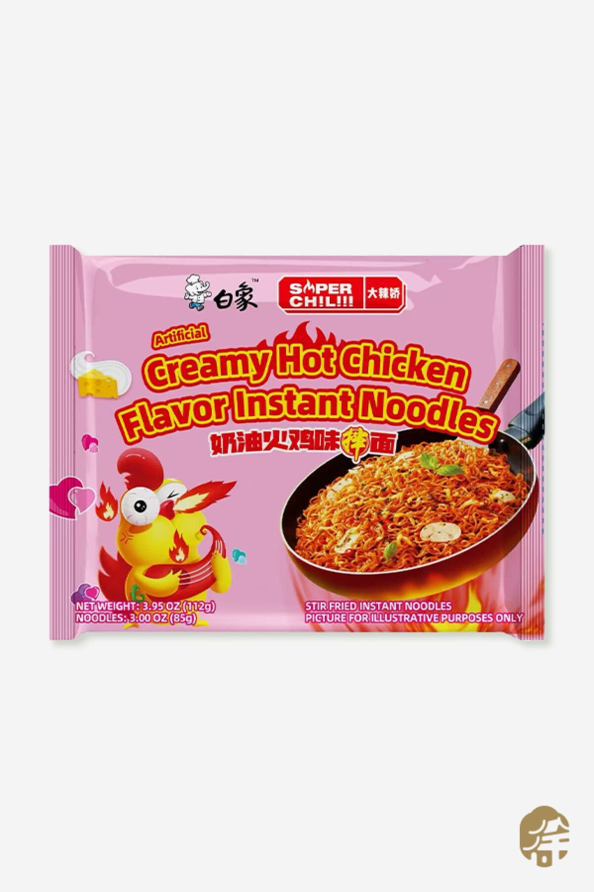KREMALI TAVUK AROMALI ACILI HAZIR ERİŞTE (CREAMY HOT CHICKEN FLAVOR INSTANT NOODLES) - 112G