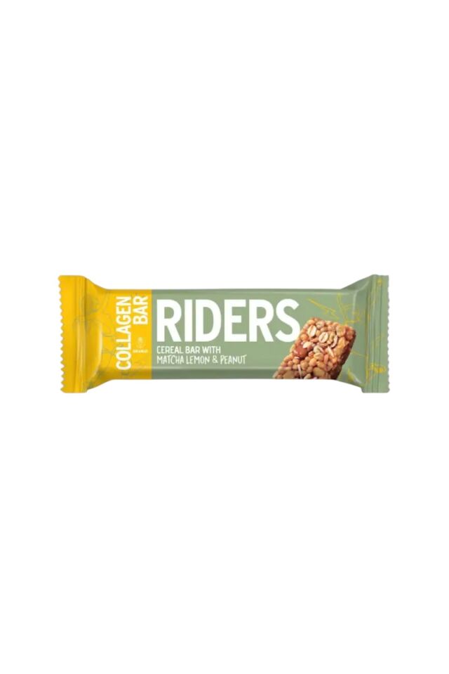 Riders Limonlu Fındıklı Collagen Bar 40 g x 24 | Protein & Kolajen Bar | Sağlıklı Atıştırmalık