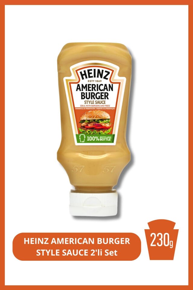 AMERICAN BURGER STYLE SAUCE 230g 3'lü Set