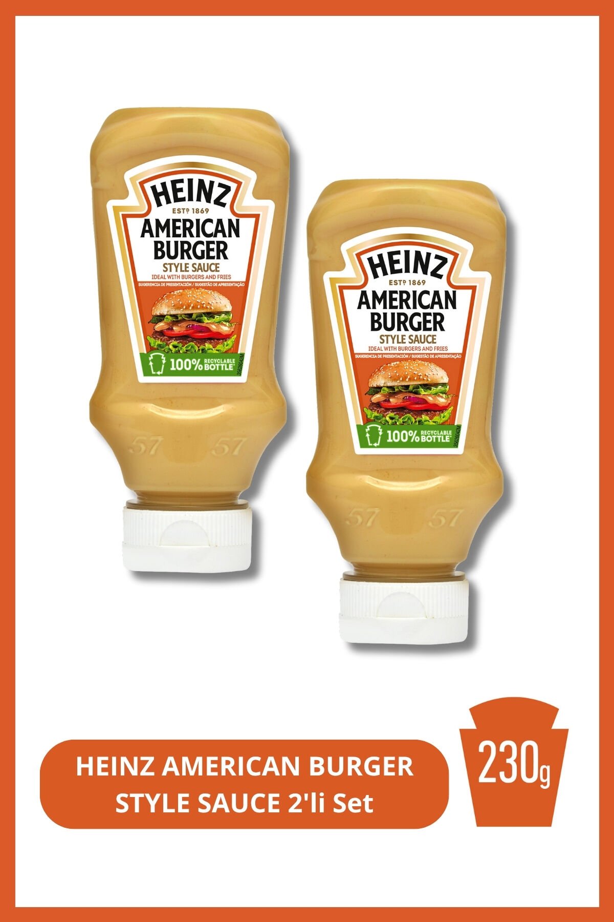 AMERICAN BURGER STYLE SAUCE 230g 2'li Set