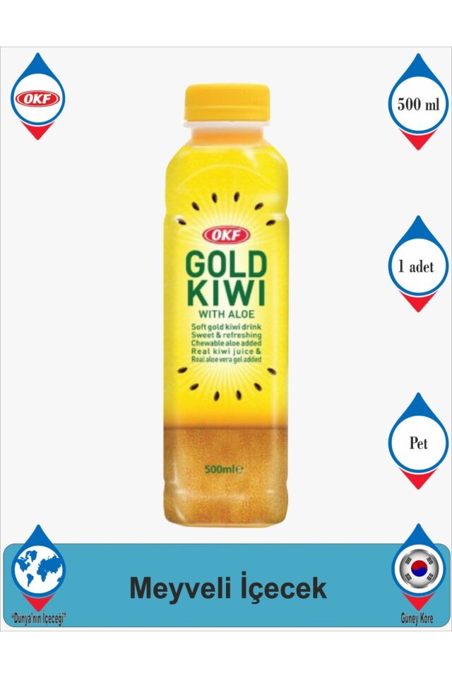 Gold Kiwili ve Aloe Veralı İçecek 500ML
