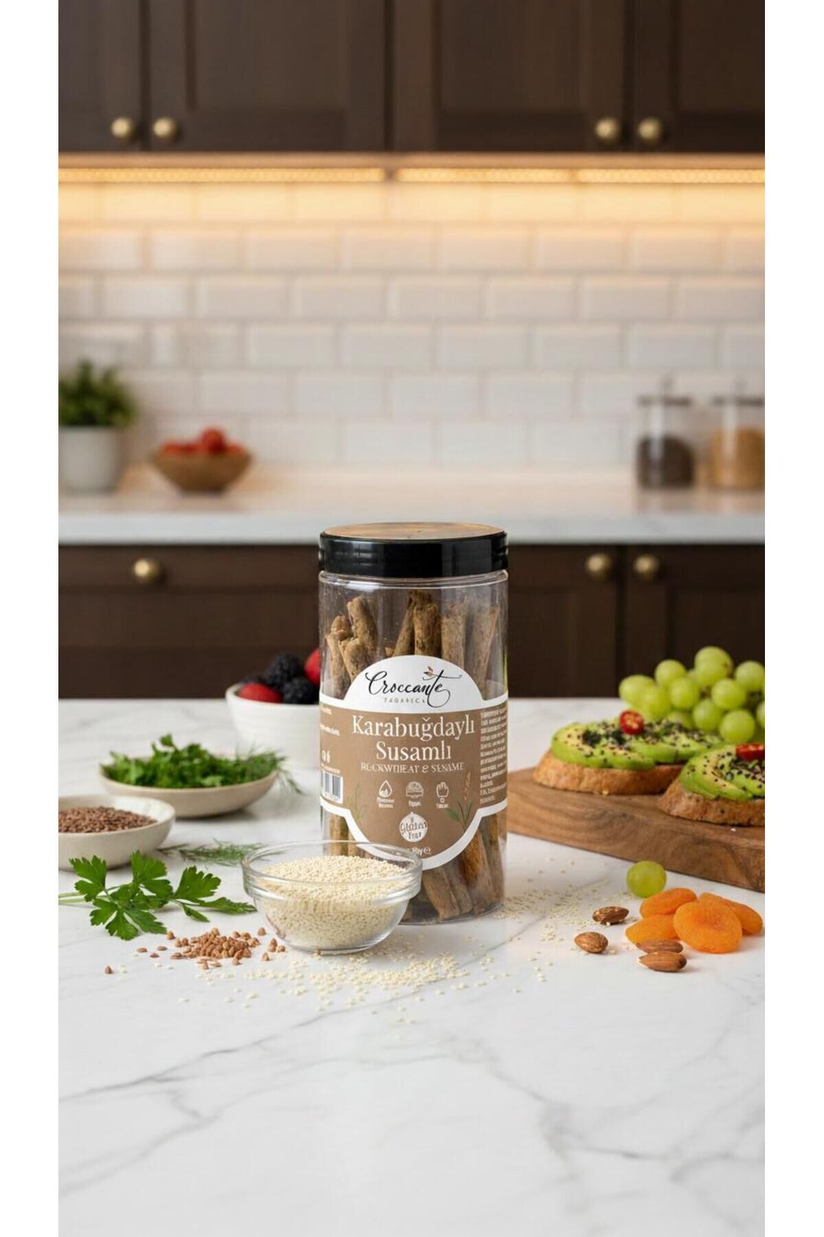 Karabuğdaylı Susamlı Grisini 80 gr
