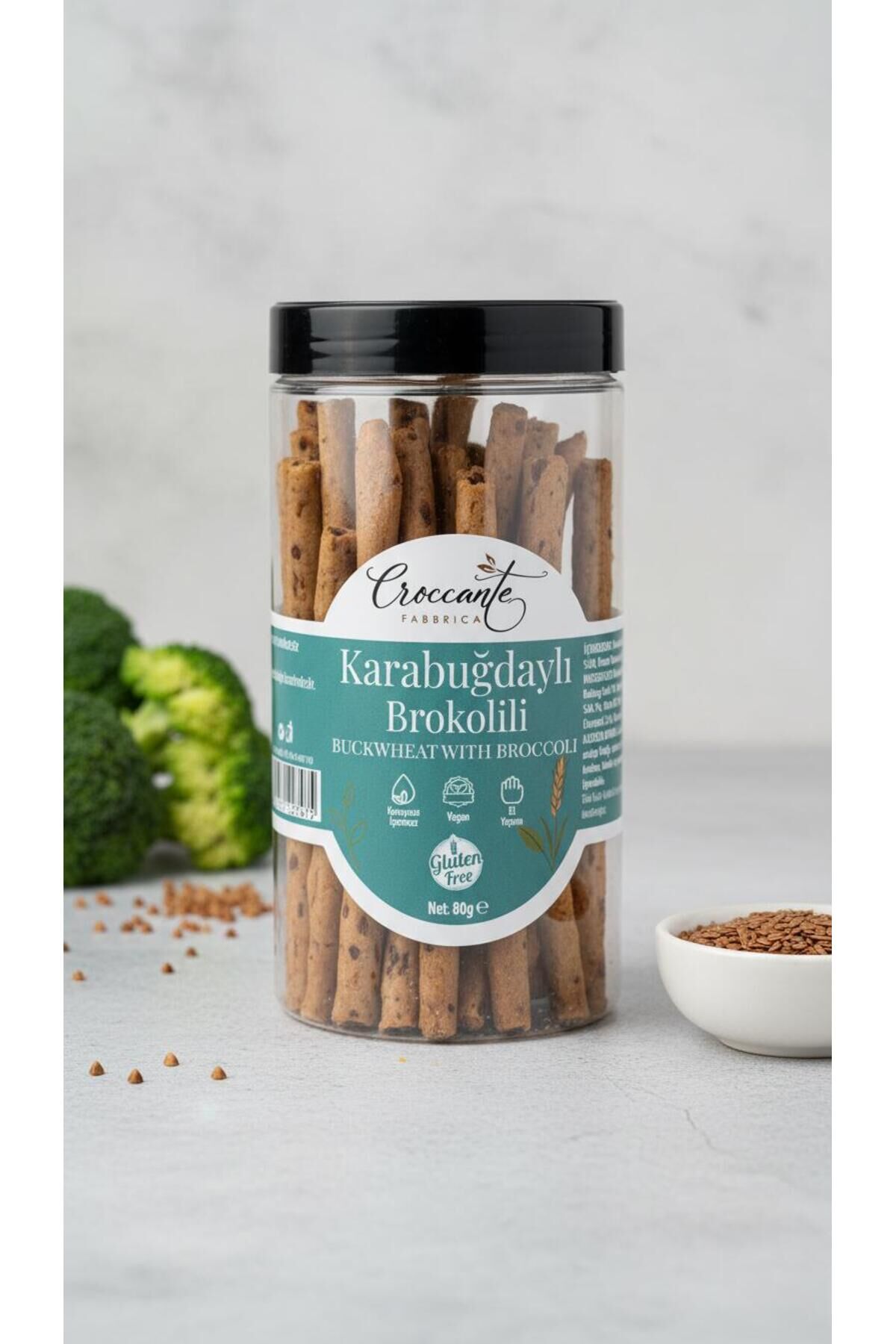 Karabuğdaylı Brokolili Grisini 80 gr