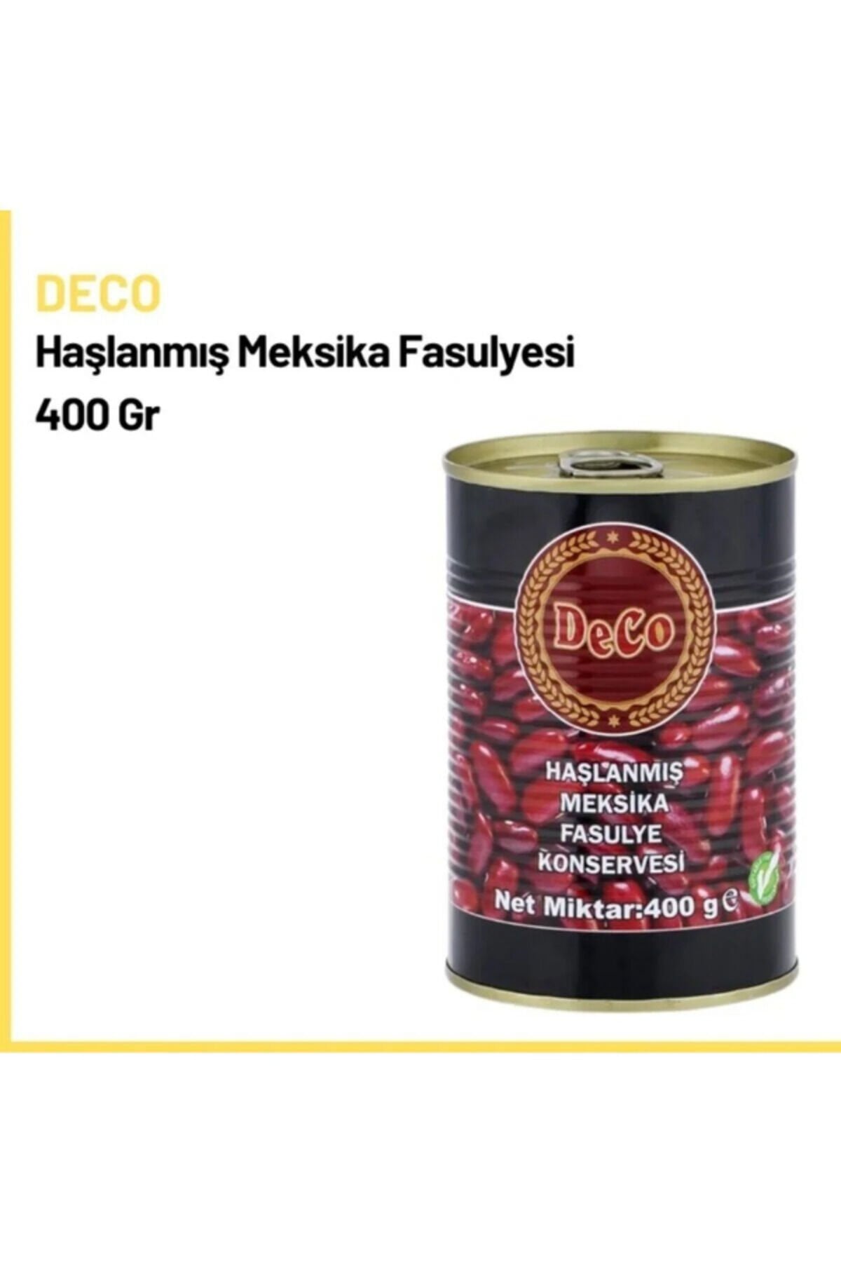Haşlanmış Meksika Fasulye Konservesi 400g