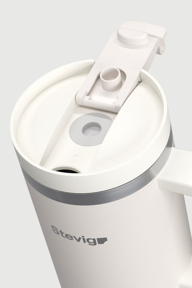 2 Moods Tuck-in Tumbler Sızdırmaz Çelik Termos 900 ML White Sand ST-242