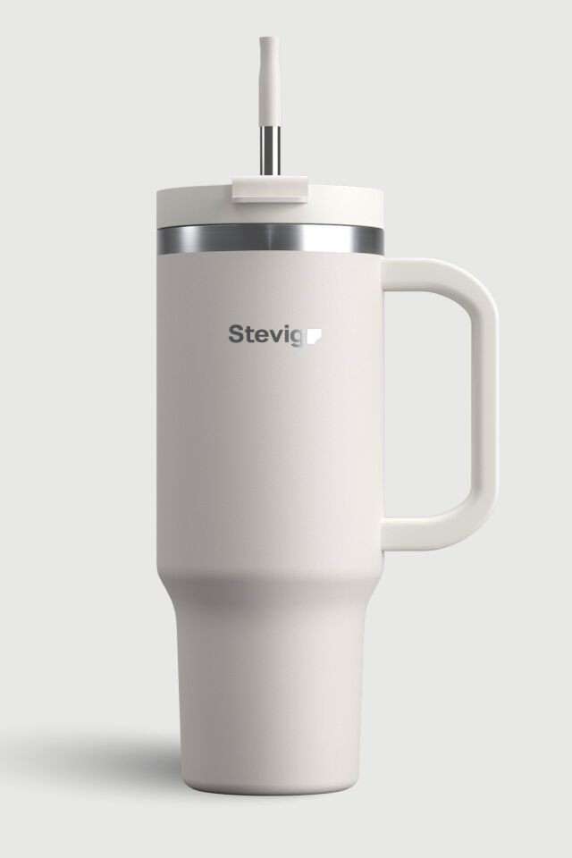 2 Moods Tuck-in Tumbler Sızdırmaz Çelik Termos 900 ML White Sand ST-242