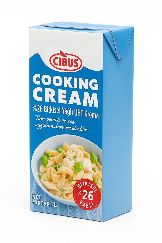 %26 Bitkisel Yağlı UHT Krema - Cooking Cream 1L