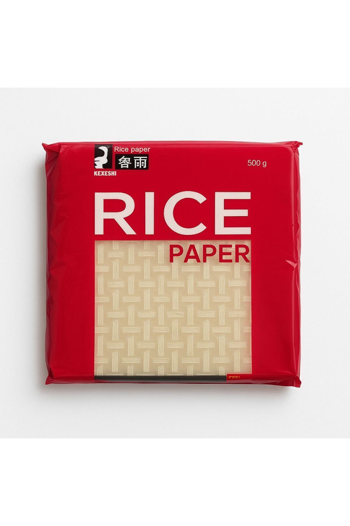 Pirinç Yufkası 500 g – Kare Rice Paper, Spring Roll, Vegan & Glutensiz