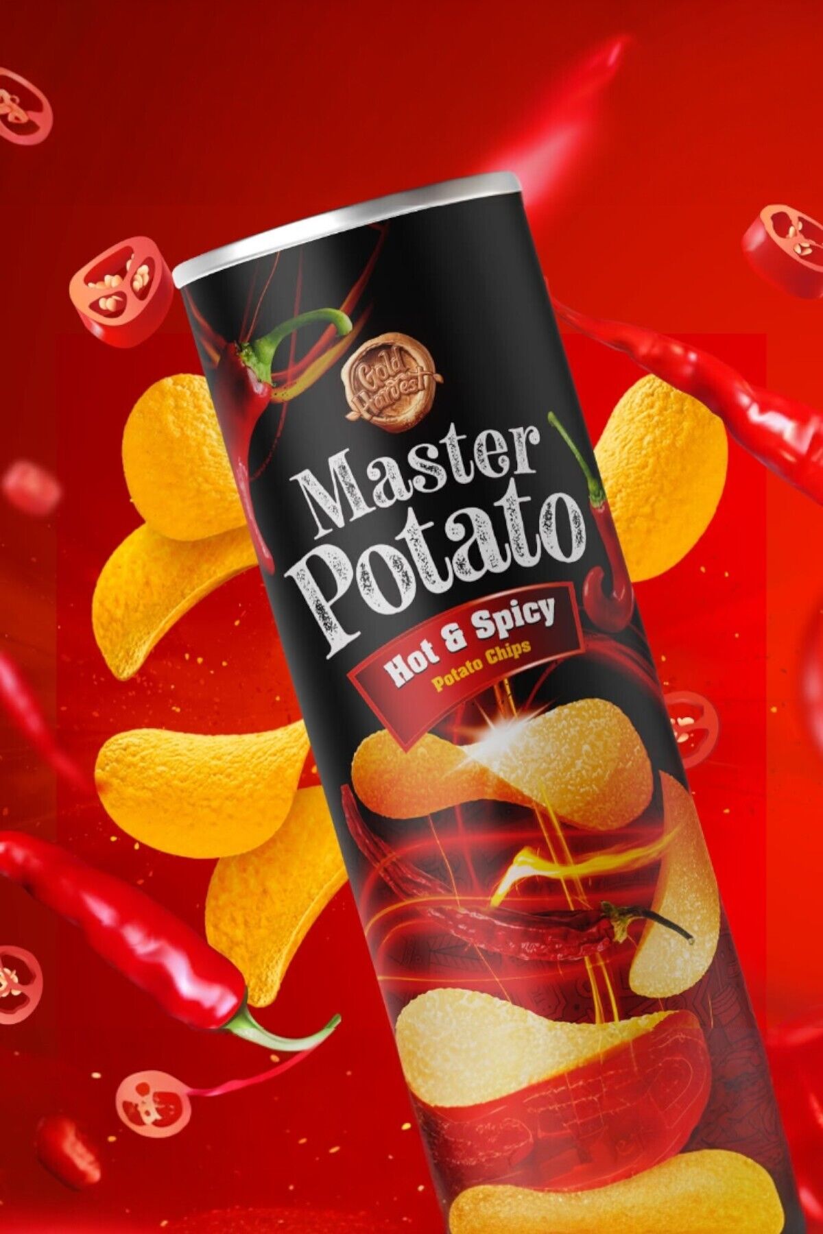 Hot & Spicy Potato Chips Acılı ve Baharatlı Patates Cipsi 160 Gr