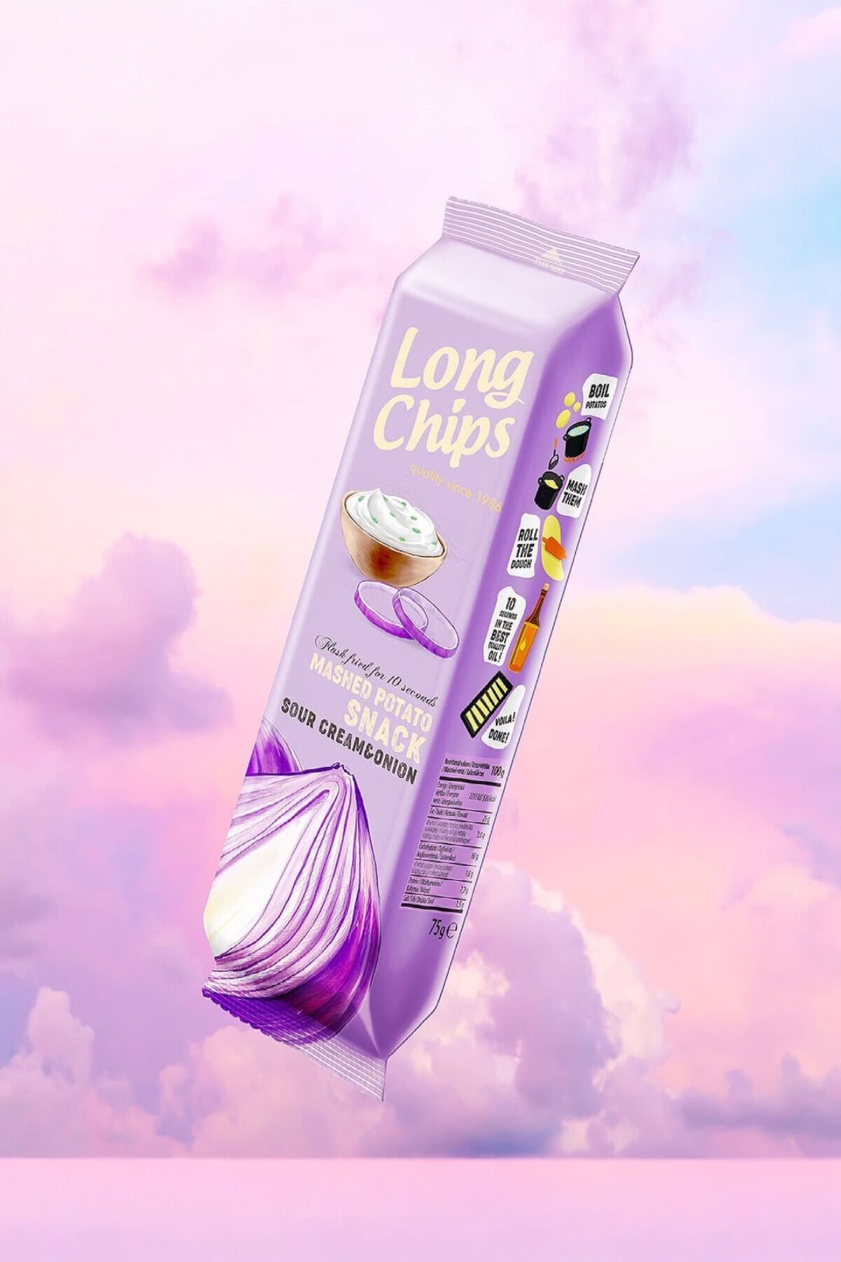 Soğan Ve Ekşi Krema Aromalı Uzun Patates Cipsi 75 Gr – Sour Cream & Onion Çıtır Patates Cipsi