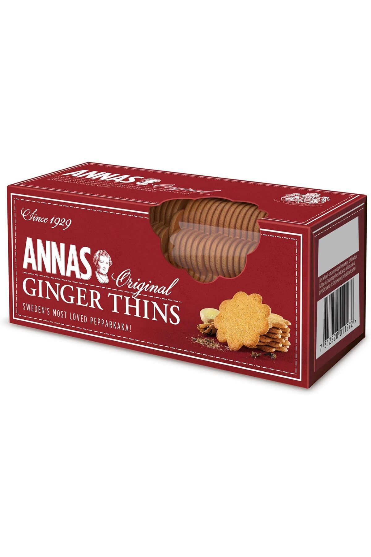 Annas Ginger Thins Zencefilli Bisküvi 150 g | İnce İsveç Bisküvisi