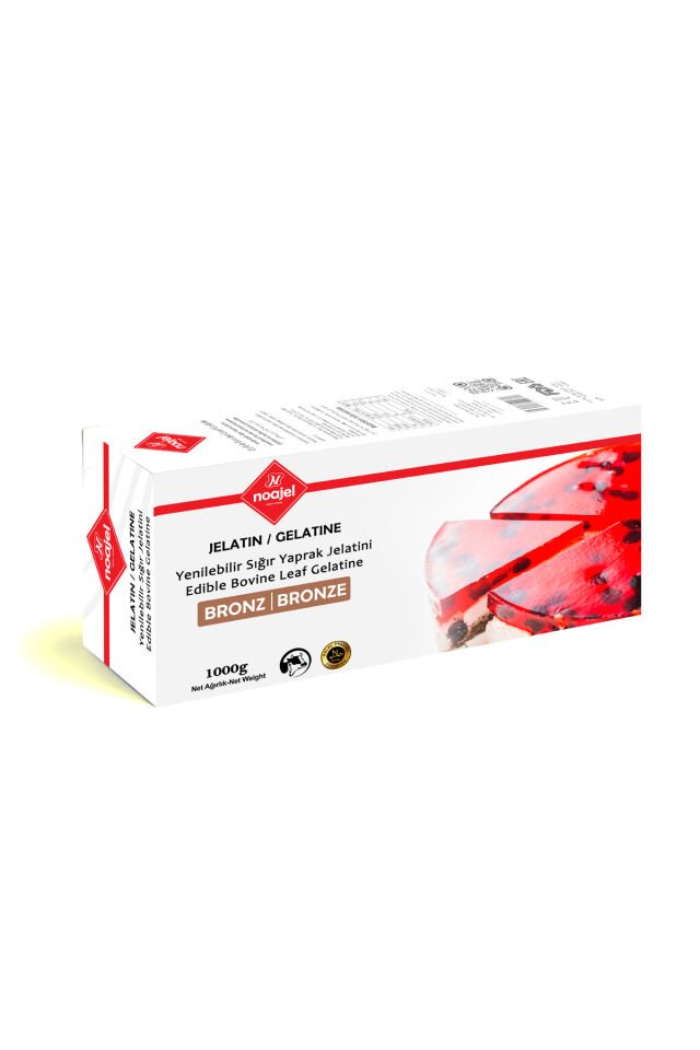 Helal Yaprak Jelatin 1 Kg Bronz 300 Yaprak/kg