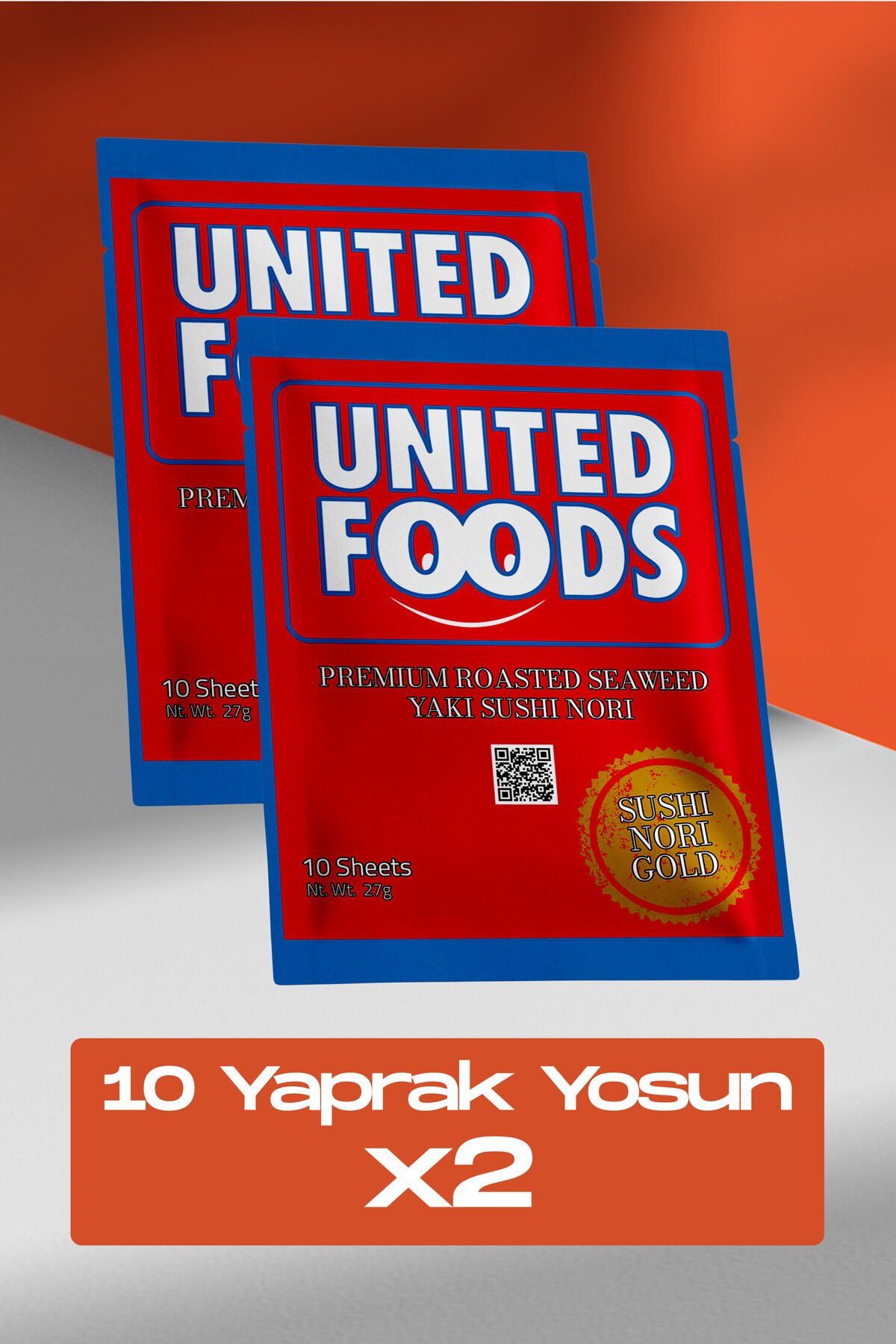 10 Yaprak Yosun x 2 / Sushi Nori 20 Yaprak