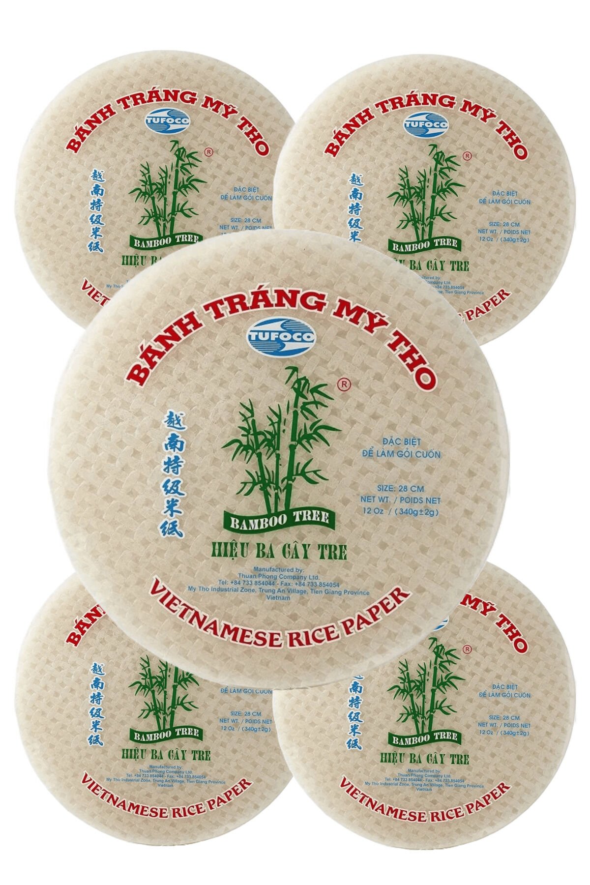 Pirinç Yufkası 340 gr. Beş Adet
