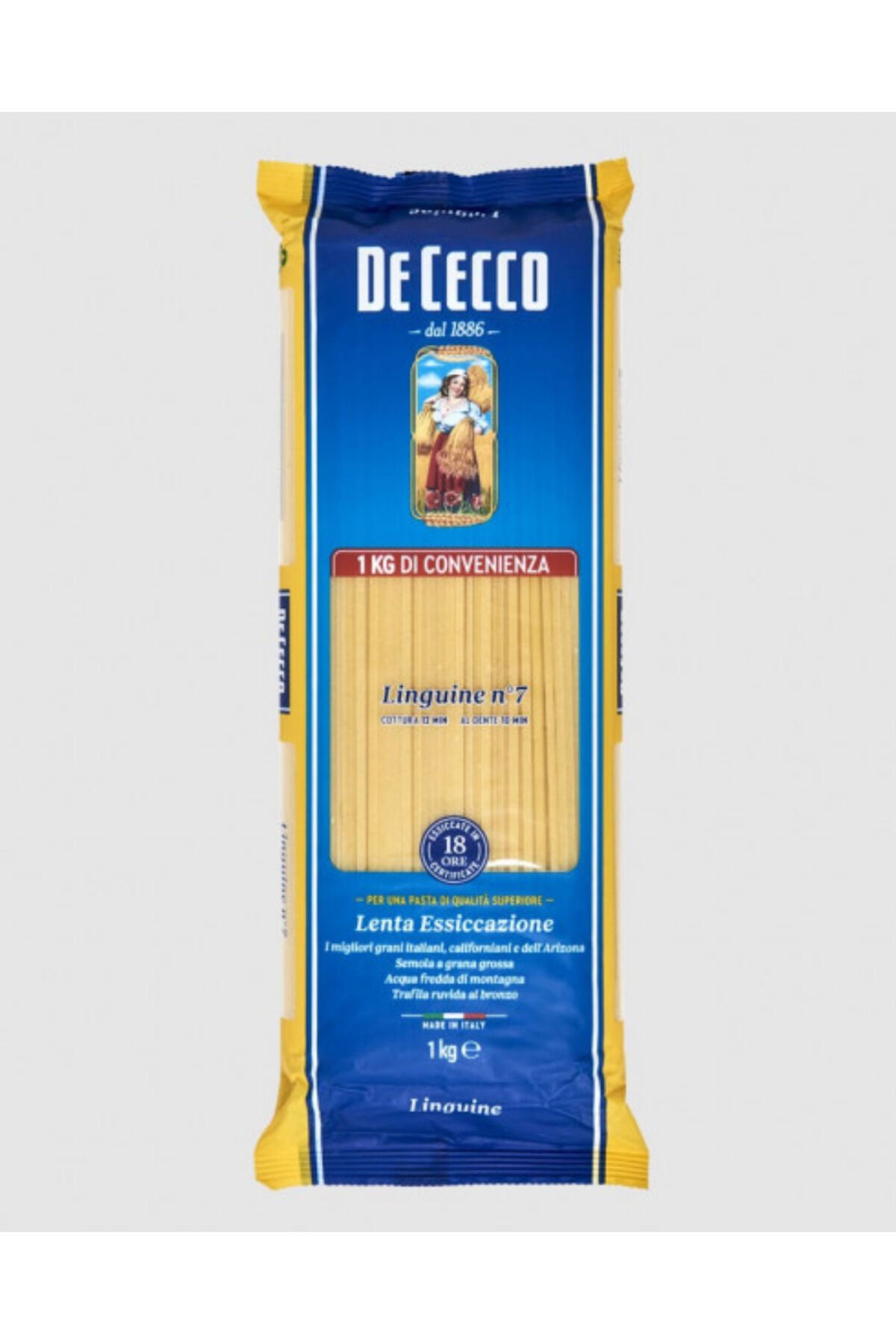 De Cecco Linguine Makarna – Italyan Sert Durum Buğdayından, Paket