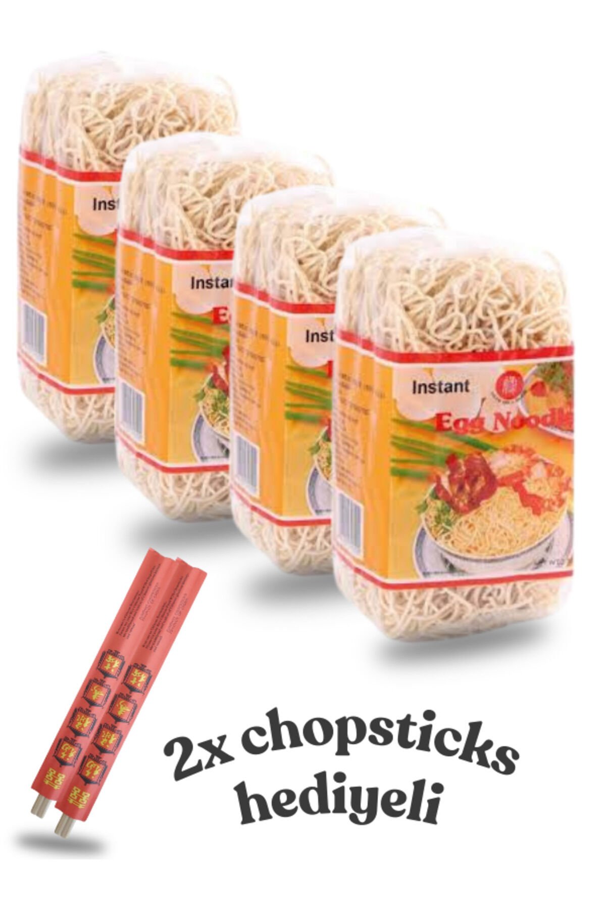 Egg Noodle 350 Gx4 (2AD. CHOPSTİCK HEDİYELİ)