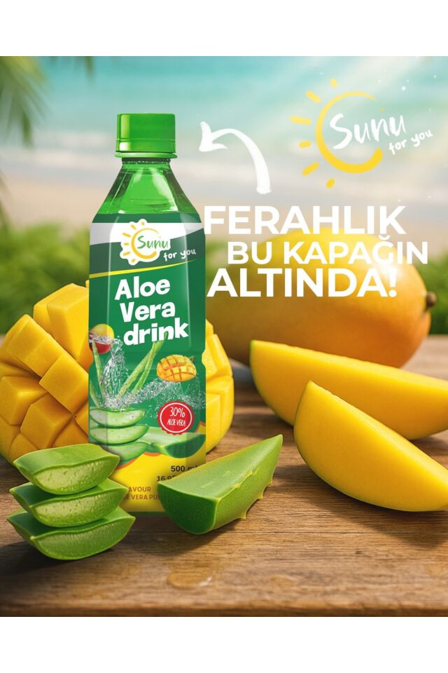 Mango Aromalı Aloe Vera Parçacıklı İçecek 500 ML