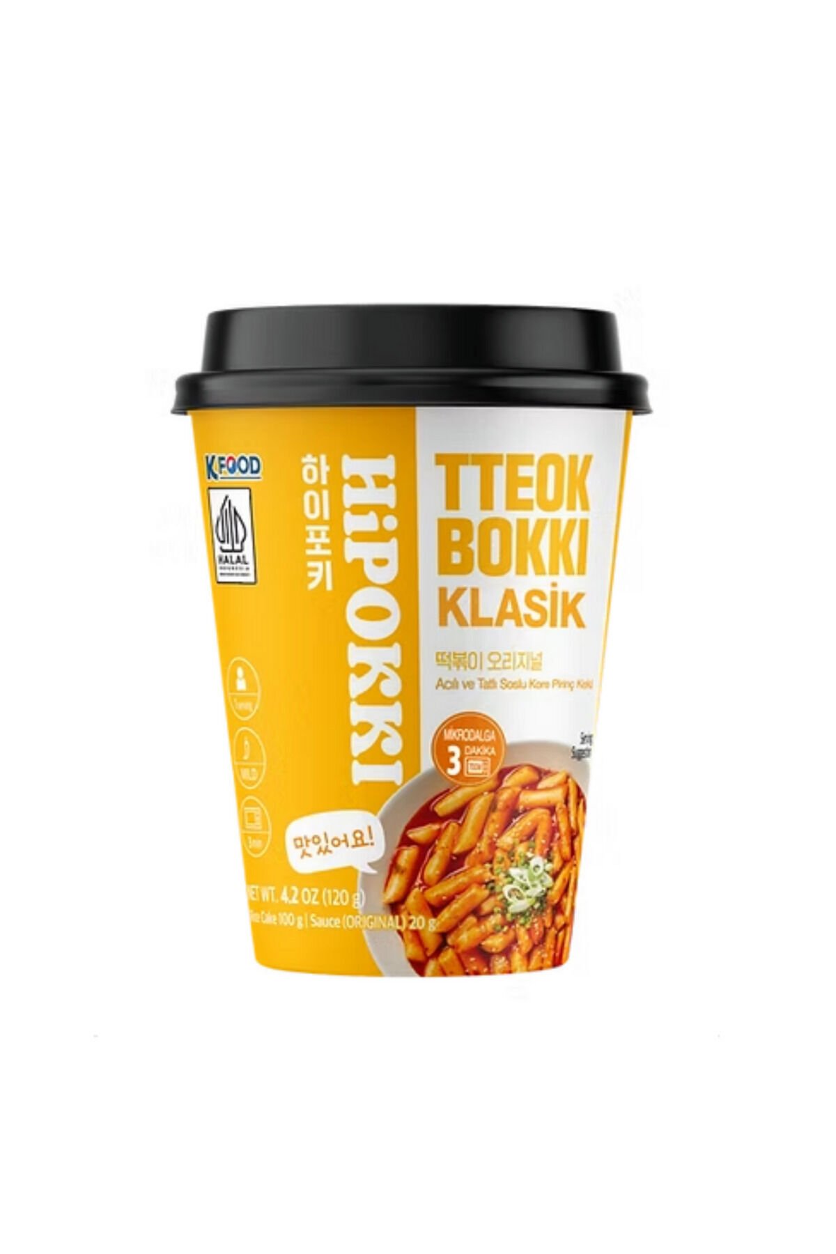 Hipokki Acı Ve Tatlı Soslu Kore Tteokbokki Pirinç Keki 120gr