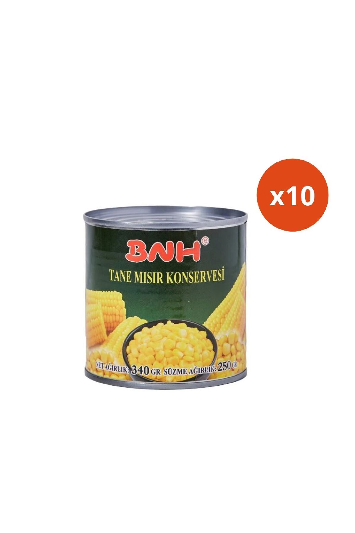 Tane Mısır Konservesi 340gr x 10 Adet