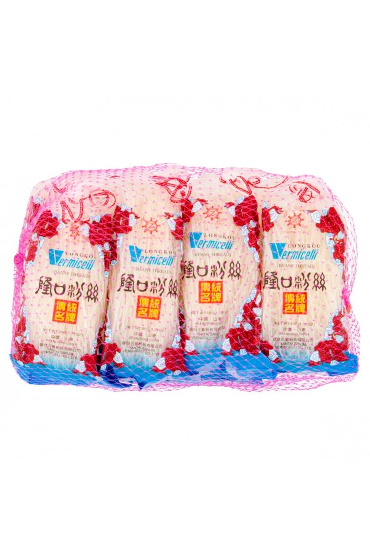 Longkou Bezelye Eriştesi 8X50 gr, Bean Vermicelli 400 gr, Uzakdoğu mutfağı