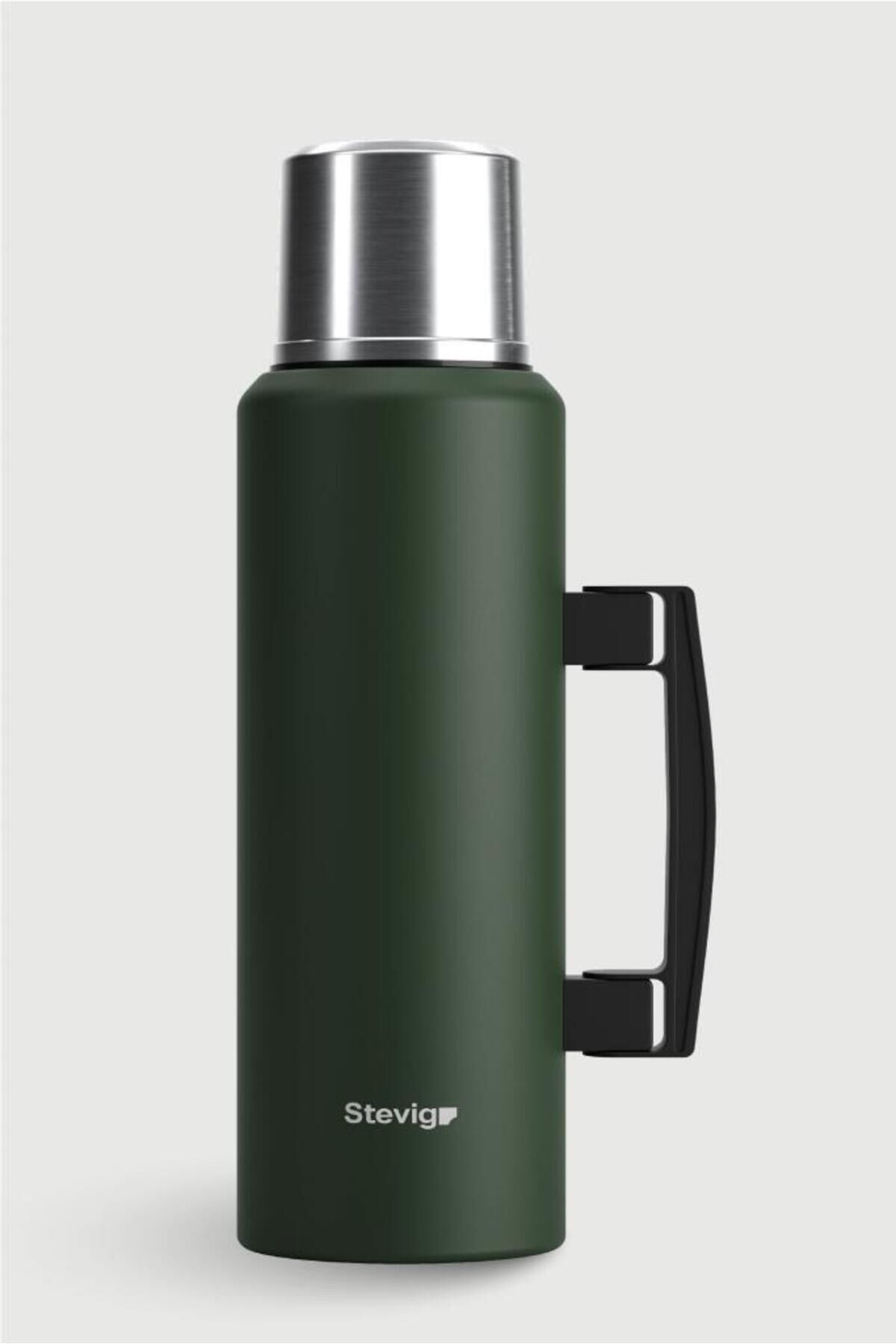 4 Camp Klasik Vakumlu Kulplu Çelik Termos 1.5 LT. Green ST-206