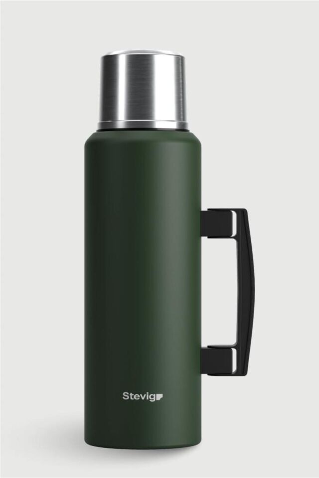 4 Camp Klasik Vakumlu Kulplu Çelik Termos 1.5 LT. Green ST-206