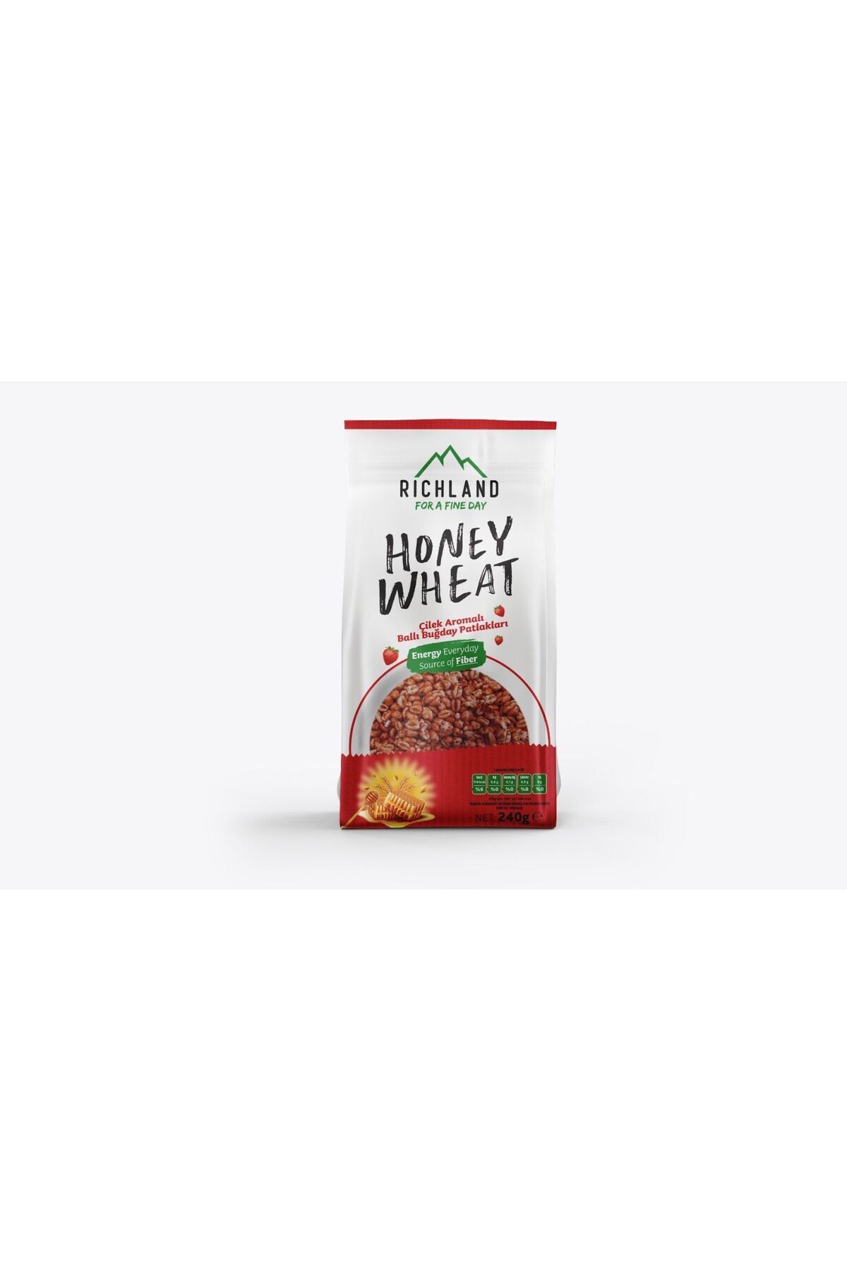 Çilek Aromalı Ballı Buğday Patlakları 240 Gr