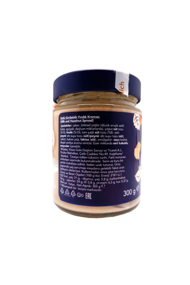 Sütlü Fındık Kreması Mövenpick 300 gr