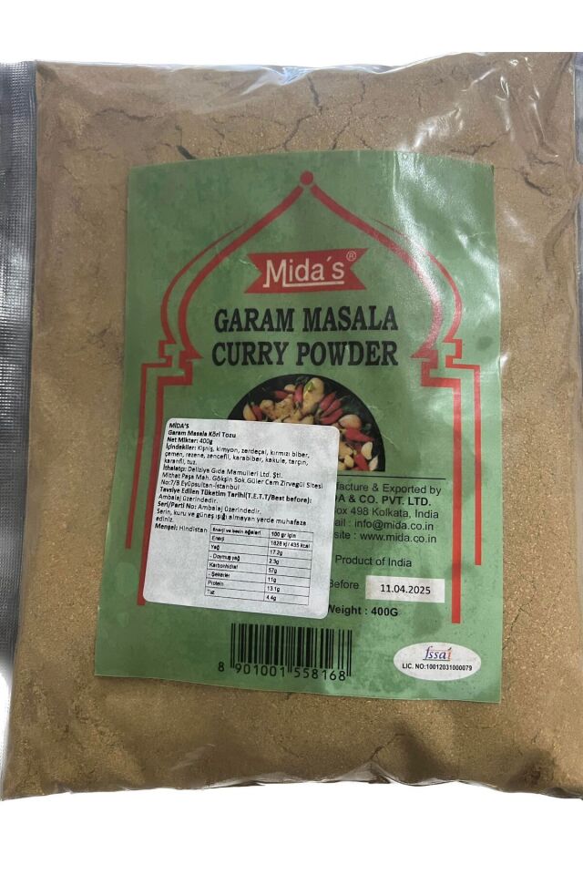 Mida´s Garam Masala Curry Powder 400 g