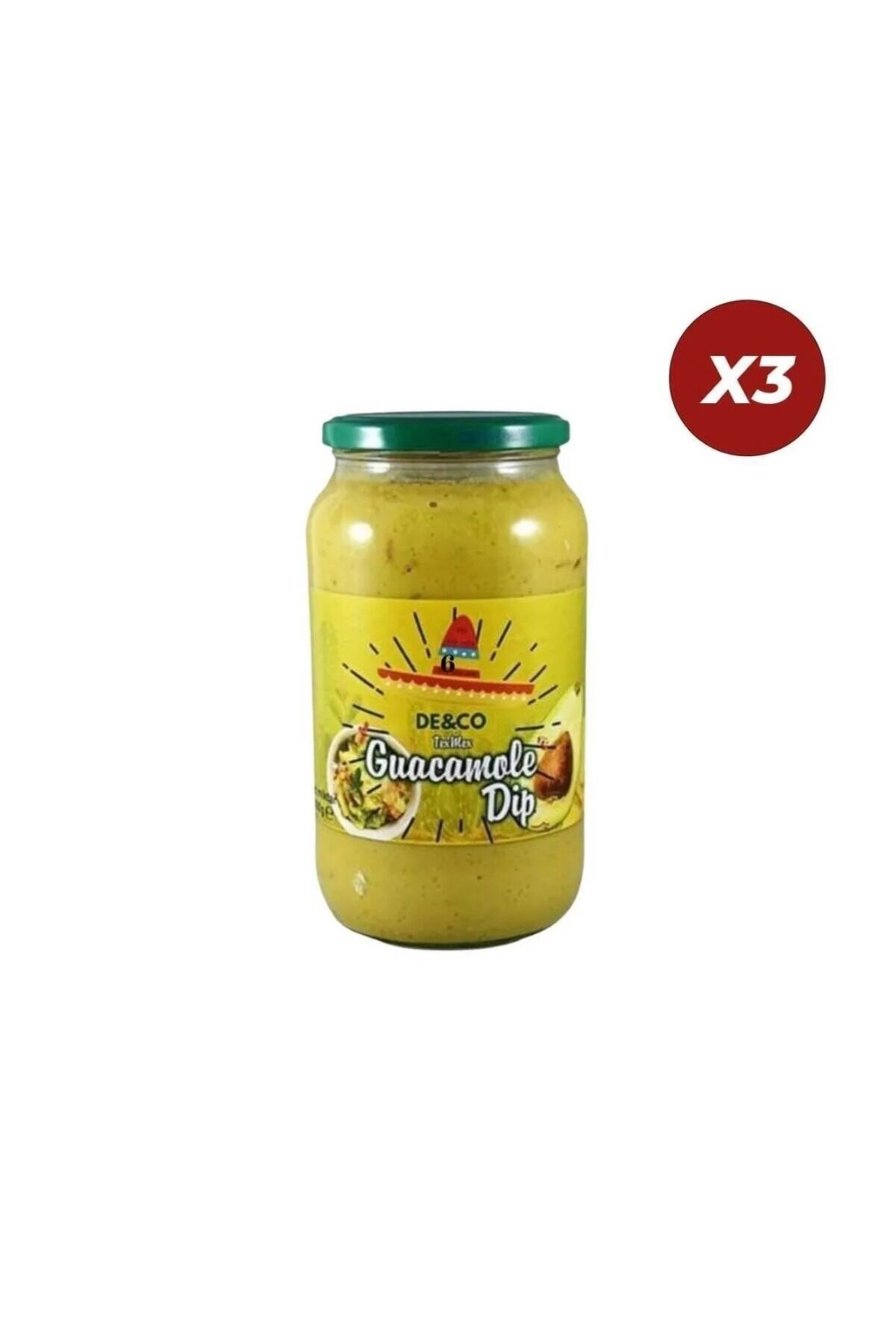 Avakado & Guacamole Dip Sos 1000 GR x 3 Adet