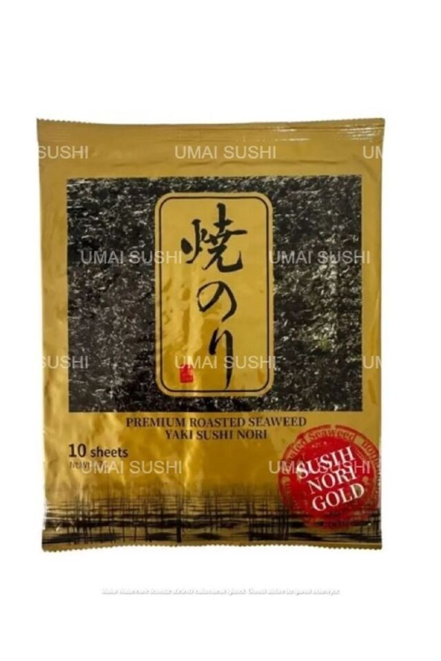 Seafood Sushi Yosunu Yaki Sushi Nori Gold Premium 10 Yaprak