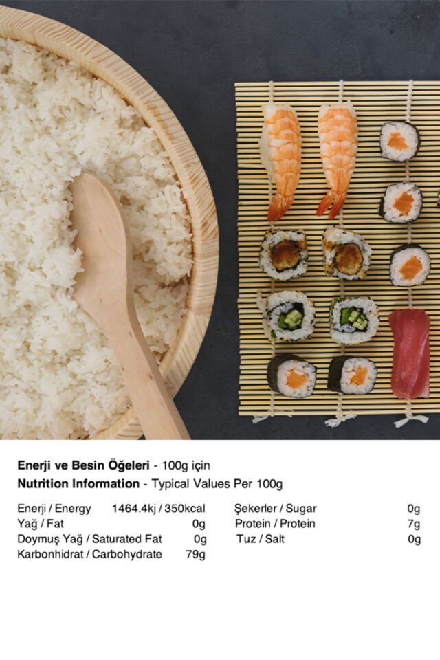 Sushi Pirinç Premium Koshihikari ( Premium Koshihikari Sushi Rice ) - 1000g
