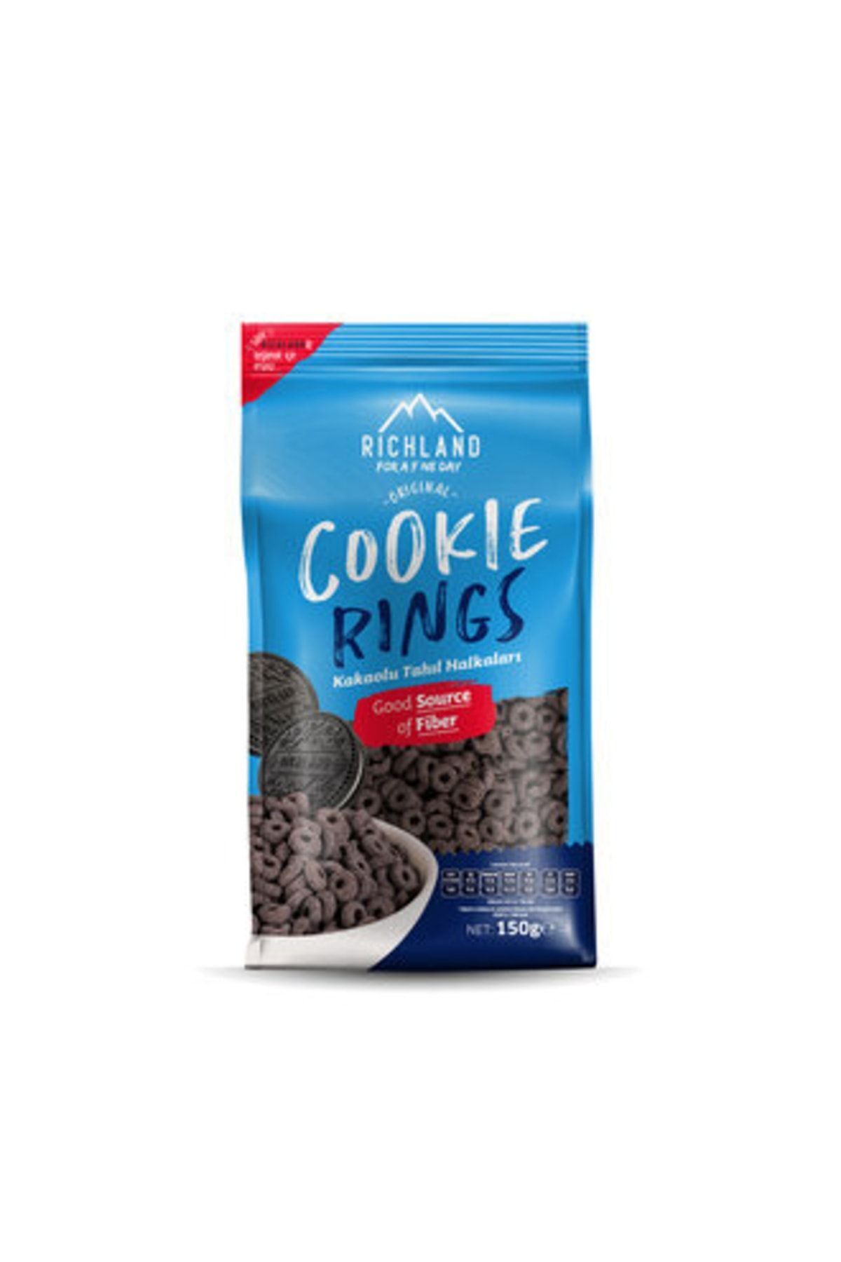 Richland Cookie Rings Kakaolu Tahıl Halkaları 150 G