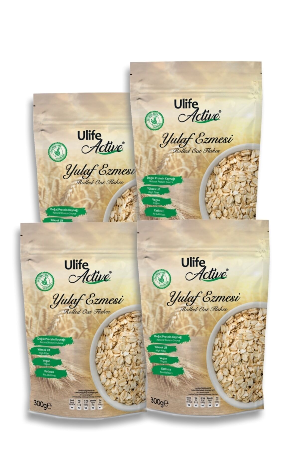 Glutensiz Yulaf Ezmesi 300gr. - 4 Adet