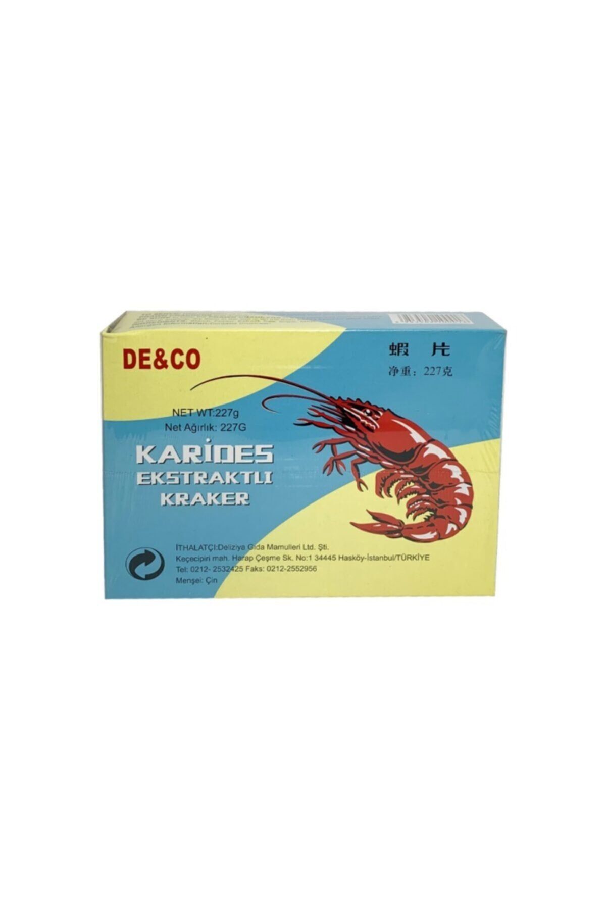 Beyaz Karides Ekstraktlı Kraker 227g De&co White Prawn Crackers