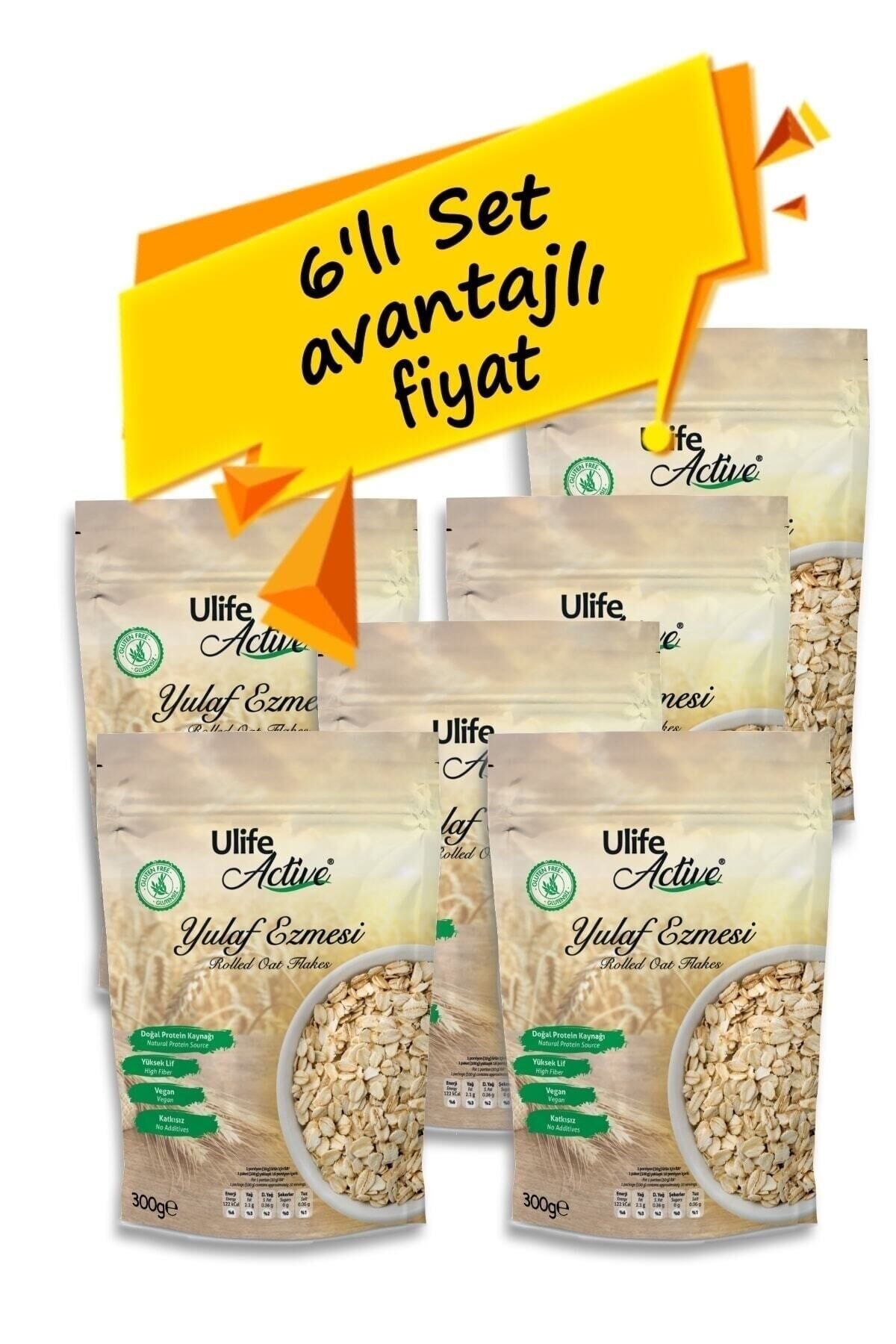 Glutensiz Yulaf Ezmesi 300gr. - 6 Adet