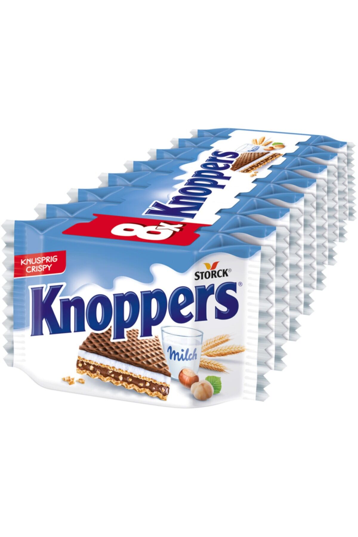 Knoppers Gofret 8x25gr 200gr Menşei Almanya