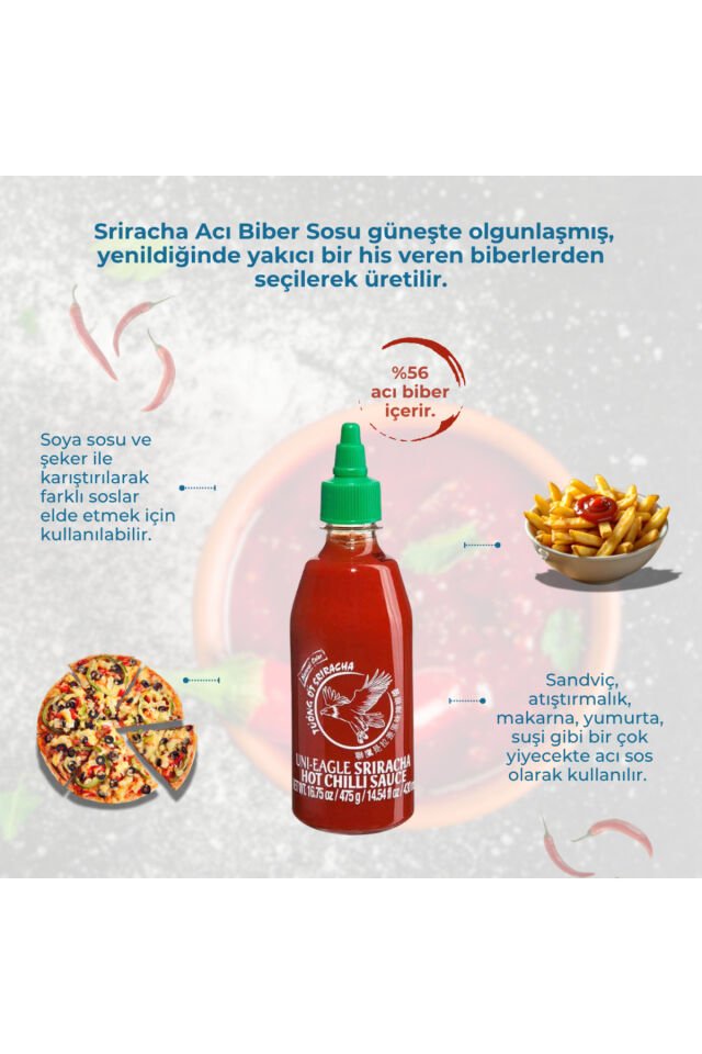 Sriracha Acı Biber Sosu 475 Gr