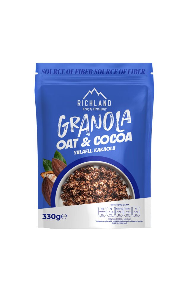 Granola Yulaflı ve Kakaolu 330 g