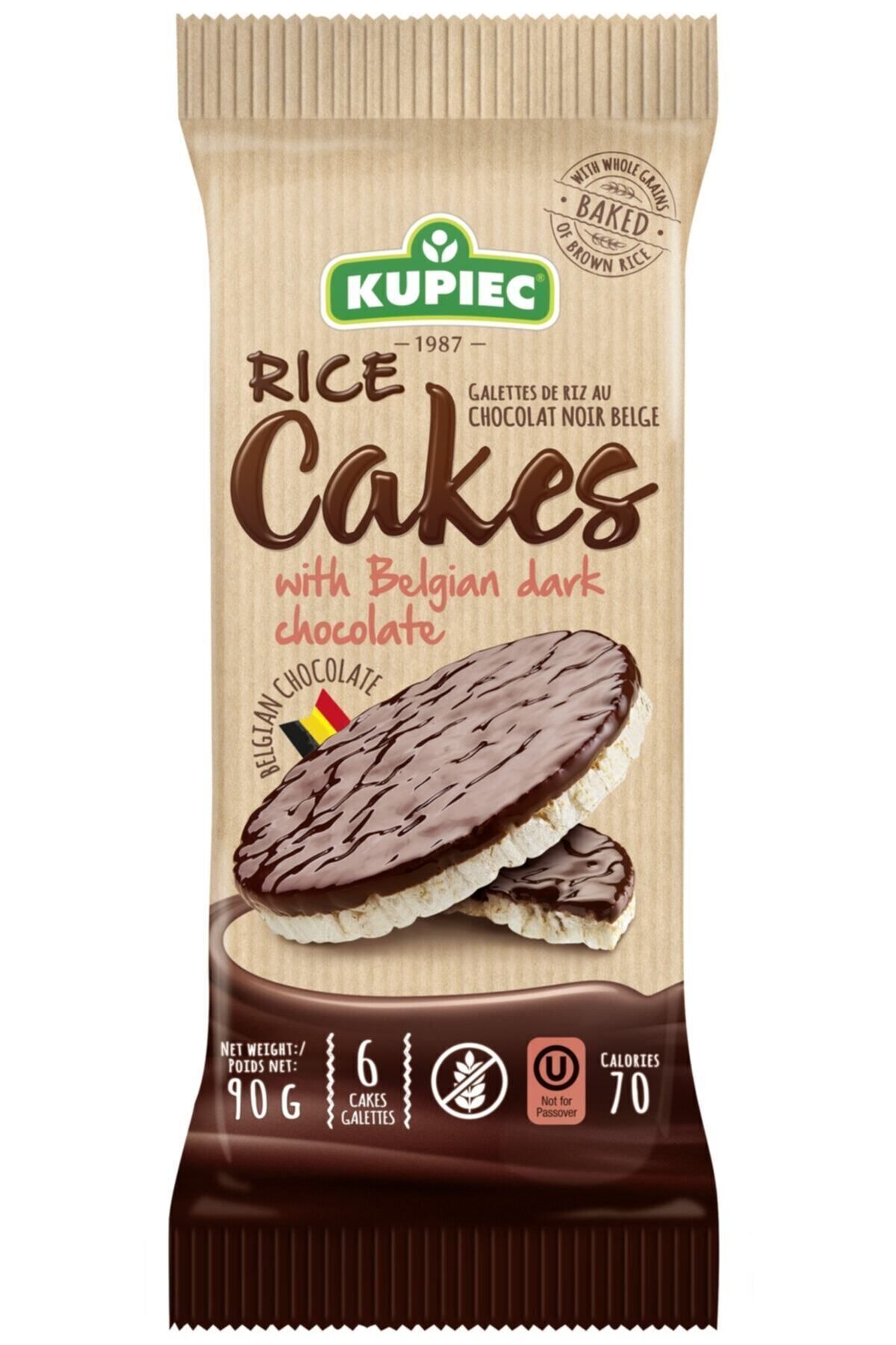 Bitter Belçika Çikolatalı Pirinç Patlağı 90 G