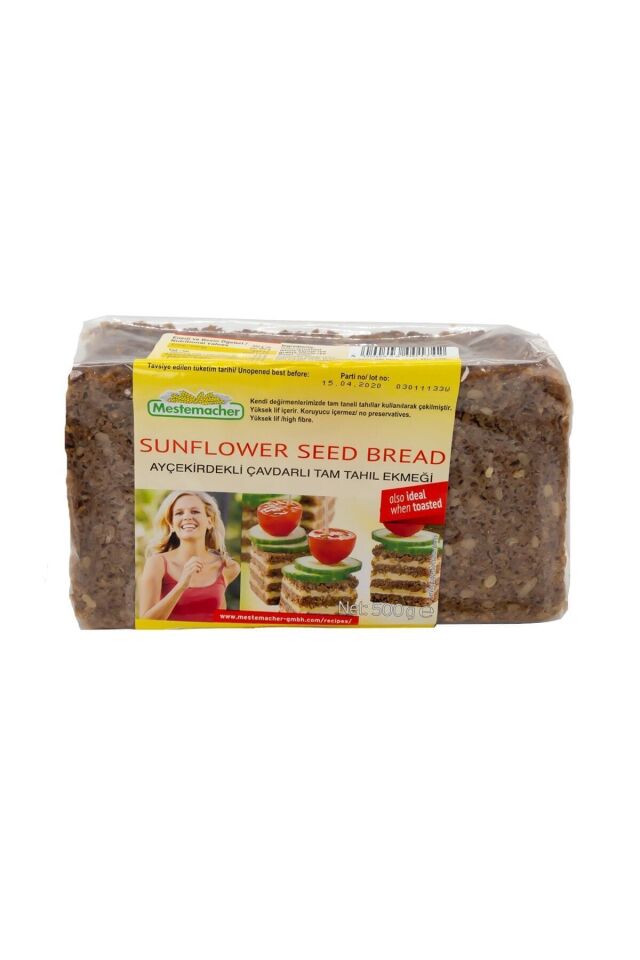 Ayçekirdekli Çavdarlı Tam Tahıl Ekmeği 500 gr