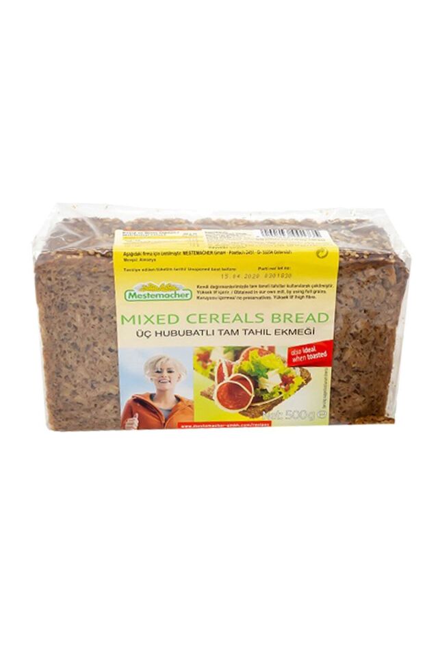 Mesmetacher Üç Hububatlı Tam Tahıl Ekmeği 500 gr