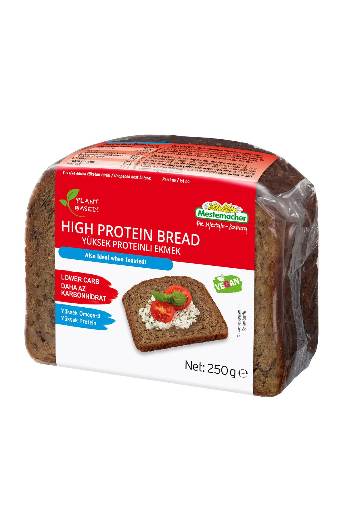 Protein Ekmeği 250 gr / Alman Ekmeği