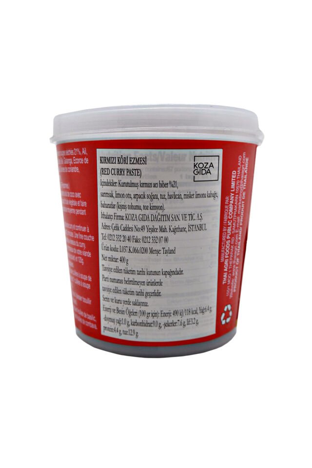 Kırmızı Köri Ezmesi 400 Gr.