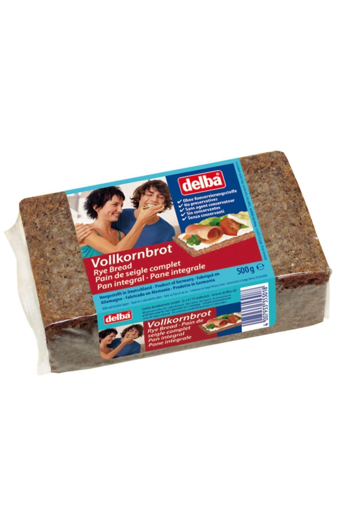 Vollkornbrot / Tam Tahıllı Kepekli Çavdar 500 Gr
